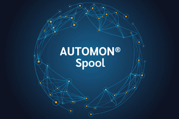 product name on an abstract blue and yellow background